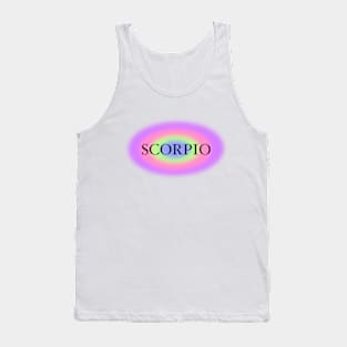 Glowing Aura Scorpio Zodiac Sign Tank Top